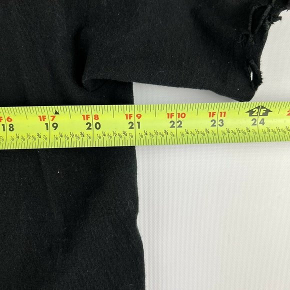 Vintage Aaron Tippin T-shirt Size Large Black Concert Distressed Single stitch - Picture 12 of 12